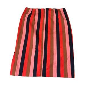 Ann Taylor Multicolor Striped Mini Skirt